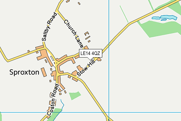 LE14 4QZ map - OS VectorMap District (Ordnance Survey) LE14 4QZ map - OS VectorMap District (Ordnance Survey)