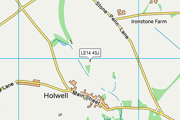 LE14 4SJ map - OS VectorMap District (Ordnance Survey) LE14 4SJ map - OS VectorMap District (Ordnance Survey)