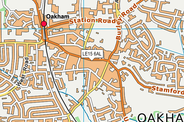 LE15 6AL map - OS VectorMap District (Ordnance Survey) LE15 6AL map - OS VectorMap District (Ordnance Survey)