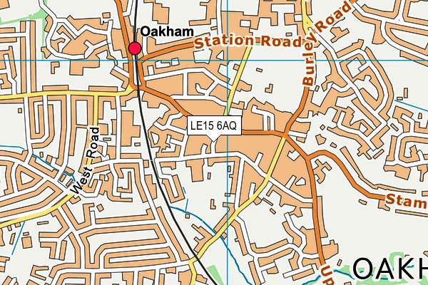 LE15 6AQ map - OS VectorMap District (Ordnance Survey) LE15 6AQ map - OS VectorMap District (Ordnance Survey)