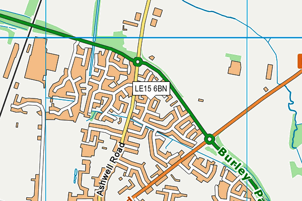 LE15 6BN map - OS VectorMap District (Ordnance Survey) LE15 6BN map - OS VectorMap District (Ordnance Survey)