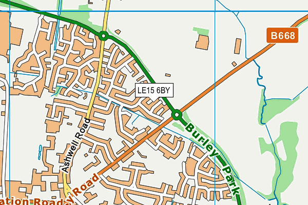 LE15 6BY map - OS VectorMap District (Ordnance Survey) LE15 6BY map - OS VectorMap District (Ordnance Survey)
