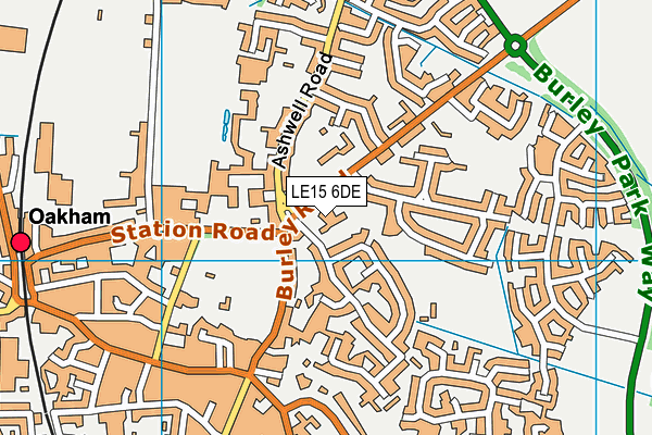 LE15 6DE map - OS VectorMap District (Ordnance Survey) LE15 6DE map - OS VectorMap District (Ordnance Survey)