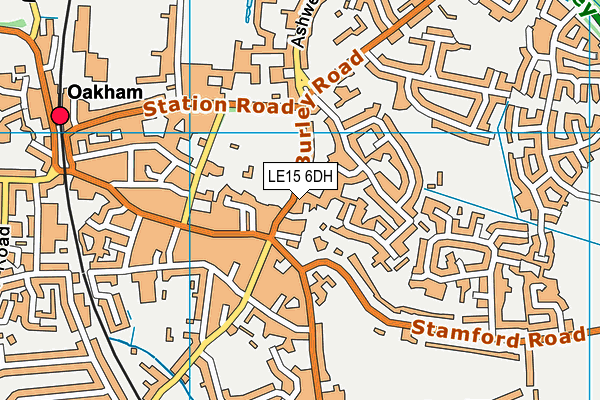 LE15 6DH map - OS VectorMap District (Ordnance Survey) LE15 6DH map - OS VectorMap District (Ordnance Survey)