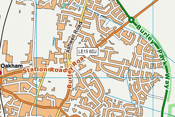 LE15 6DJ map - OS VectorMap District (Ordnance Survey) LE15 6DJ map - OS VectorMap District (Ordnance Survey)