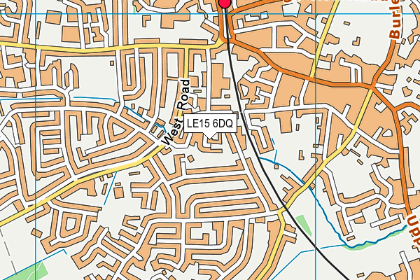 LE15 6DQ map - OS VectorMap District (Ordnance Survey) LE15 6DQ map - OS VectorMap District (Ordnance Survey)