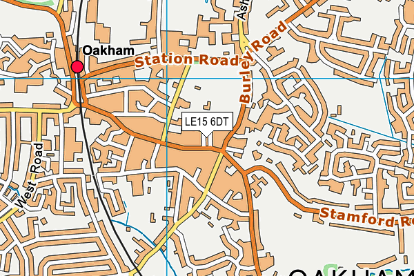 LE15 6DT map - OS VectorMap District (Ordnance Survey) LE15 6DT map - OS VectorMap District (Ordnance Survey)