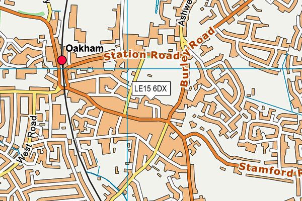 LE15 6DX map - OS VectorMap District (Ordnance Survey) LE15 6DX map - OS VectorMap District (Ordnance Survey)