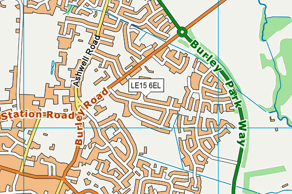 LE15 6EL map - OS VectorMap District (Ordnance Survey) LE15 6EL map - OS VectorMap District (Ordnance Survey)