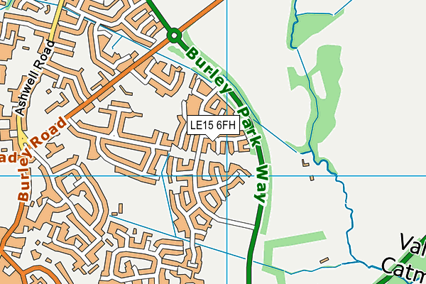 LE15 6FH map - OS VectorMap District (Ordnance Survey) LE15 6FH map - OS VectorMap District (Ordnance Survey)