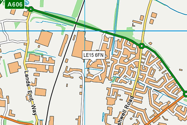 LE15 6FN map - OS VectorMap District (Ordnance Survey) LE15 6FN map - OS VectorMap District (Ordnance Survey)