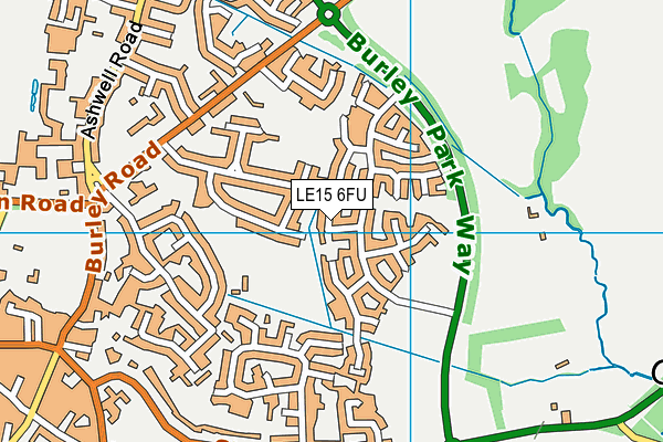LE15 6FU map - OS VectorMap District (Ordnance Survey) LE15 6FU map - OS VectorMap District (Ordnance Survey)