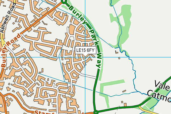 LE15 6FY map - OS VectorMap District (Ordnance Survey) LE15 6FY map - OS VectorMap District (Ordnance Survey)