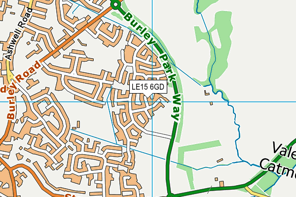 LE15 6GD map - OS VectorMap District (Ordnance Survey) LE15 6GD map - OS VectorMap District (Ordnance Survey)