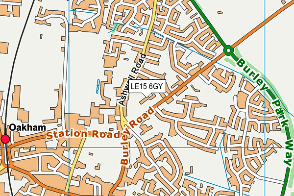 LE15 6GY map - OS VectorMap District (Ordnance Survey) LE15 6GY map - OS VectorMap District (Ordnance Survey)