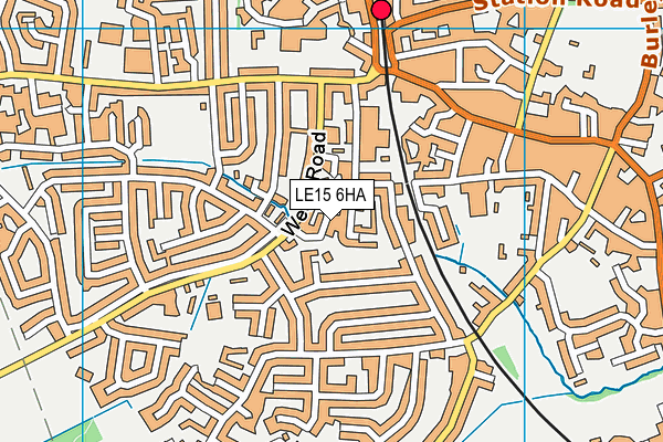 LE15 6HA map - OS VectorMap District (Ordnance Survey) LE15 6HA map - OS VectorMap District (Ordnance Survey)