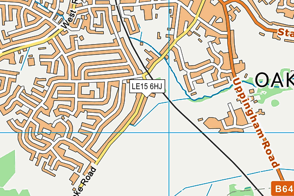LE15 6HJ map - OS VectorMap District (Ordnance Survey) LE15 6HJ map - OS VectorMap District (Ordnance Survey)