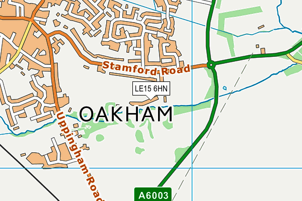 LE15 6HN map - OS VectorMap District (Ordnance Survey)