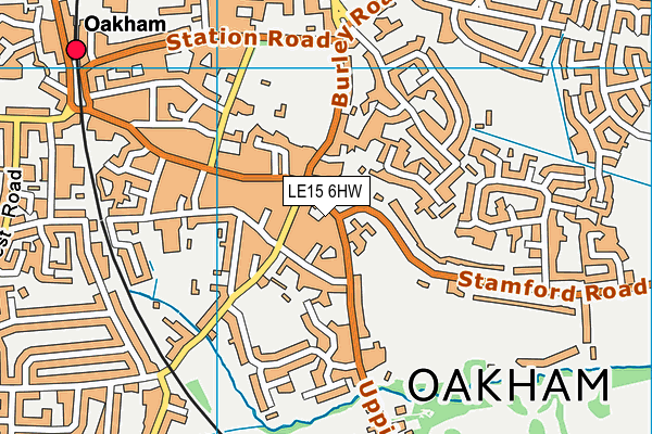 LE15 6HW map - OS VectorMap District (Ordnance Survey) LE15 6HW map - OS VectorMap District (Ordnance Survey)