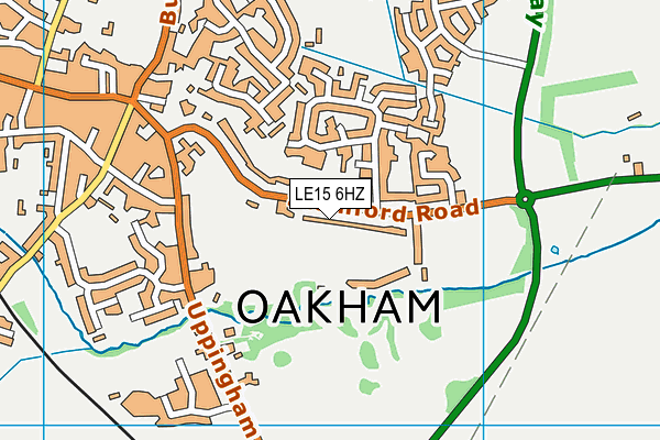 LE15 6HZ map - OS VectorMap District (Ordnance Survey) LE15 6HZ map - OS VectorMap District (Ordnance Survey)