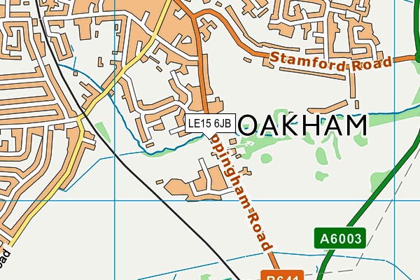 LE15 6JB map - OS VectorMap District (Ordnance Survey) LE15 6JB map - OS VectorMap District (Ordnance Survey)
