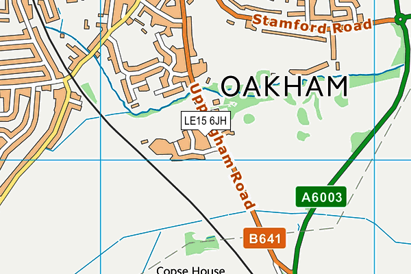 LE15 6JH map - OS VectorMap District (Ordnance Survey) LE15 6JH map - OS VectorMap District (Ordnance Survey)