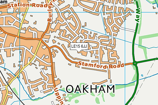 LE15 6JJ map - OS VectorMap District (Ordnance Survey) LE15 6JJ map - OS VectorMap District (Ordnance Survey)