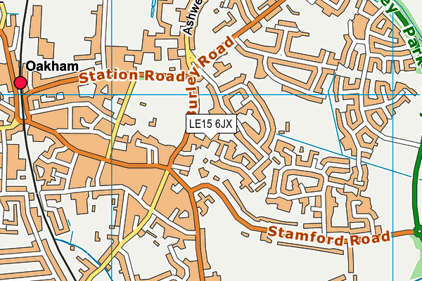 LE15 6JX map - OS VectorMap District (Ordnance Survey) LE15 6JX map - OS VectorMap District (Ordnance Survey)