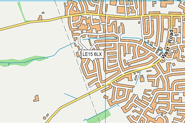 LE15 6LX map - OS VectorMap District (Ordnance Survey) LE15 6LX map - OS VectorMap District (Ordnance Survey)