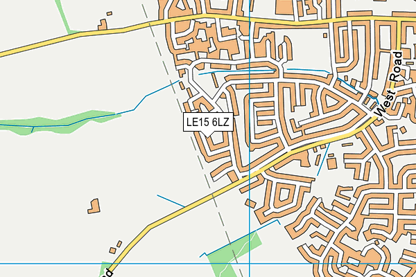 LE15 6LZ map - OS VectorMap District (Ordnance Survey) LE15 6LZ map - OS VectorMap District (Ordnance Survey)