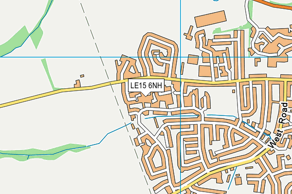 LE15 6NH map - OS VectorMap District (Ordnance Survey) LE15 6NH map - OS VectorMap District (Ordnance Survey)