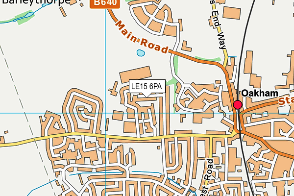 LE15 6PA map - OS VectorMap District (Ordnance Survey) LE15 6PA map - OS VectorMap District (Ordnance Survey)