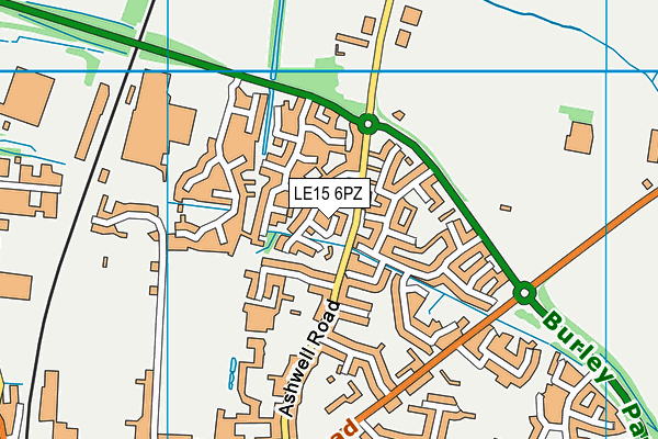 LE15 6PZ map - OS VectorMap District (Ordnance Survey) LE15 6PZ map - OS VectorMap District (Ordnance Survey)