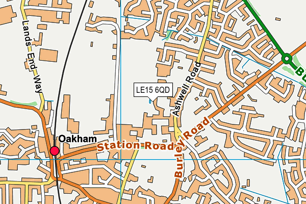 LE15 6QD map - OS VectorMap District (Ordnance Survey) LE15 6QD map - OS VectorMap District (Ordnance Survey)