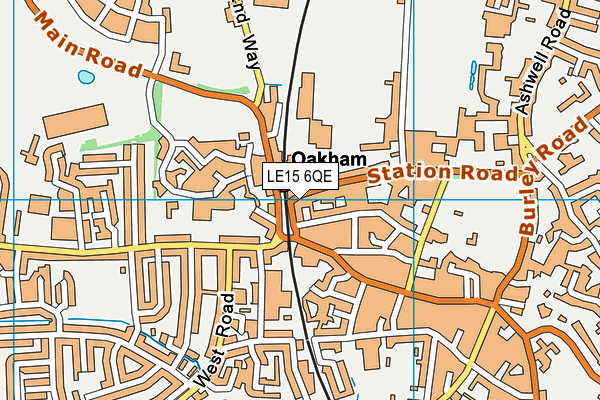 LE15 6QE map - OS VectorMap District (Ordnance Survey) LE15 6QE map - OS VectorMap District (Ordnance Survey)