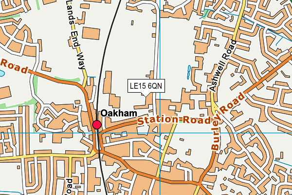 LE15 6QN map - OS VectorMap District (Ordnance Survey) LE15 6QN map - OS VectorMap District (Ordnance Survey)