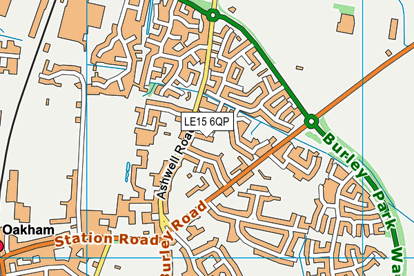 LE15 6QP map - OS VectorMap District (Ordnance Survey) LE15 6QP map - OS VectorMap District (Ordnance Survey)