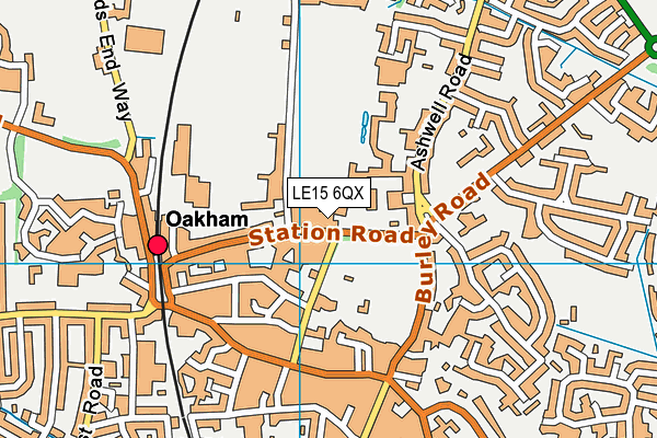 LE15 6QX map - OS VectorMap District (Ordnance Survey) LE15 6QX map - OS VectorMap District (Ordnance Survey)