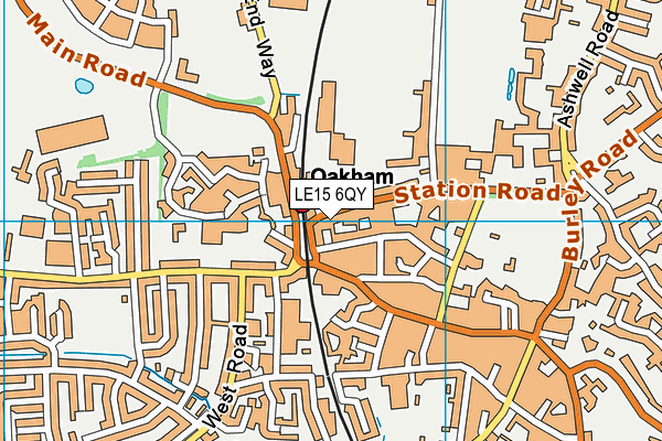 LE15 6QY map - OS VectorMap District (Ordnance Survey) LE15 6QY map - OS VectorMap District (Ordnance Survey)