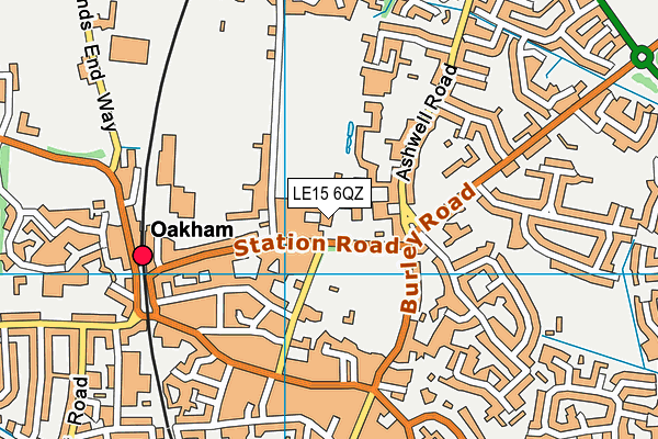 LE15 6QZ map - OS VectorMap District (Ordnance Survey) LE15 6QZ map - OS VectorMap District (Ordnance Survey)