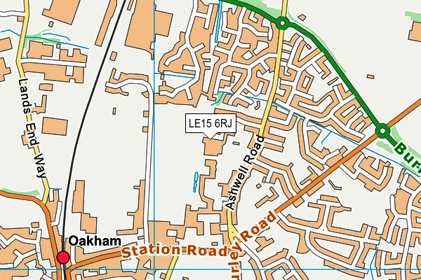 LE15 6RJ map - OS VectorMap District (Ordnance Survey) LE15 6RJ map - OS VectorMap District (Ordnance Survey)