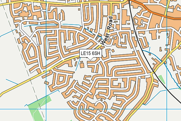 LE15 6SH map - OS VectorMap District (Ordnance Survey) LE15 6SH map - OS VectorMap District (Ordnance Survey)