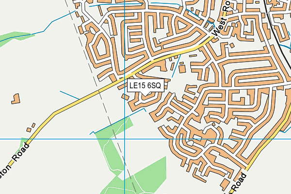 LE15 6SQ map - OS VectorMap District (Ordnance Survey) LE15 6SQ map - OS VectorMap District (Ordnance Survey)