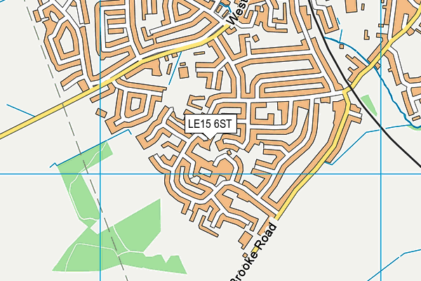 LE15 6ST map - OS VectorMap District (Ordnance Survey) LE15 6ST map - OS VectorMap District (Ordnance Survey)