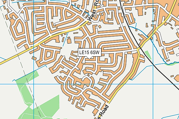 LE15 6SW map - OS VectorMap District (Ordnance Survey) LE15 6SW map - OS VectorMap District (Ordnance Survey)