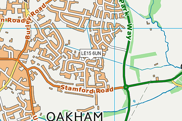 LE15 6UN map - OS VectorMap District (Ordnance Survey) LE15 6UN map - OS VectorMap District (Ordnance Survey)
