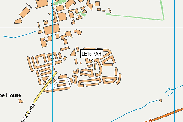 LE15 7AH map - OS VectorMap District (Ordnance Survey) LE15 7AH map - OS VectorMap District (Ordnance Survey)