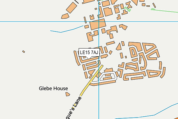 LE15 7AJ map - OS VectorMap District (Ordnance Survey) LE15 7AJ map - OS VectorMap District (Ordnance Survey)
