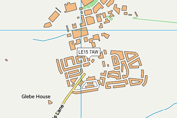LE15 7AW map - OS VectorMap District (Ordnance Survey) LE15 7AW map - OS VectorMap District (Ordnance Survey)