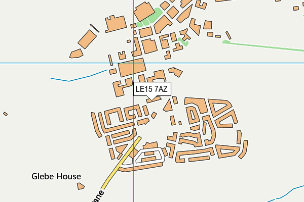 LE15 7AZ map - OS VectorMap District (Ordnance Survey) LE15 7AZ map - OS VectorMap District (Ordnance Survey)